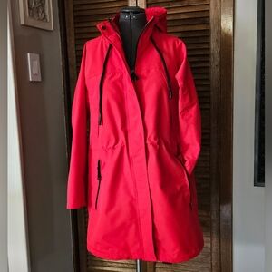 Striking Red, Calvin Klein Outerwear Jacket.
